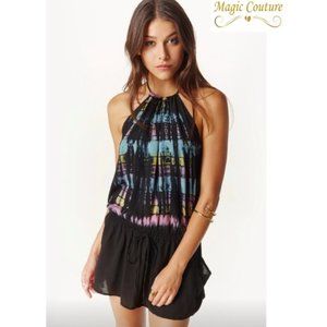 Planet Blue | Blue Life | Island Halter Tie Dye Dress in Palm Canyon